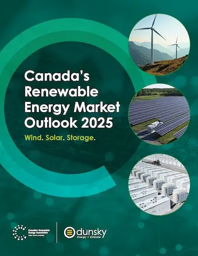 Report cover: Canada’s Renewable Energy Market Outlook 2025