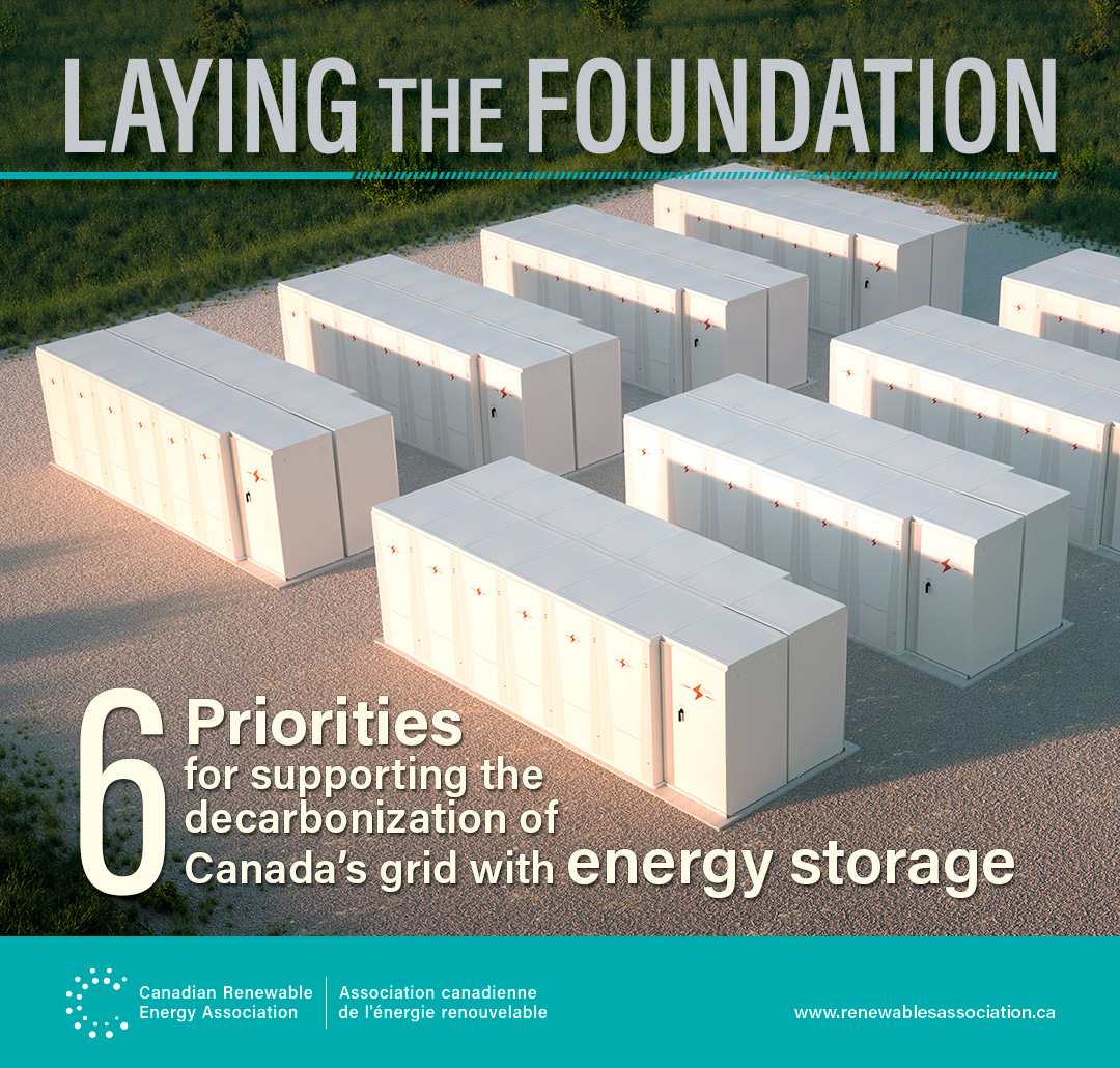 PRESS RELEASE: CanREA highlights value of energy storage - Canadian Renewable Energy Association