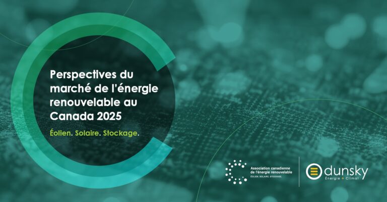 Image de bannière promotionnelle : Perspectives du marché de l’énergie renouvelable au Canada 2025